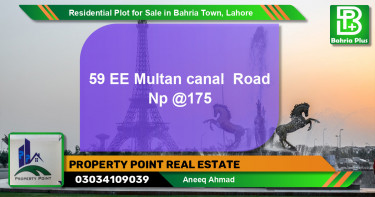 Residential Plot for Sale in Bahria Town, Lahore - (BP-137492)