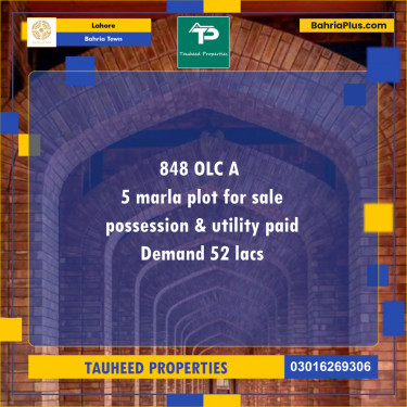 Residential Plot for Sale in Bahria Town, Lahore - (BP-137503)
