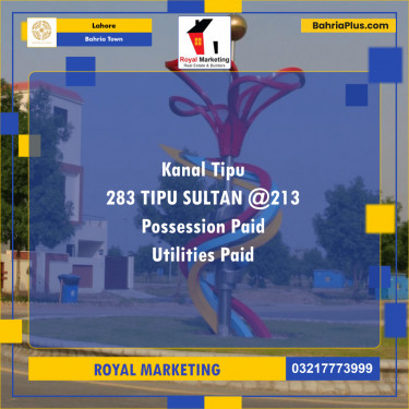 Residential Plot for Sale in Bahria Town, Lahore - (BP-137724)