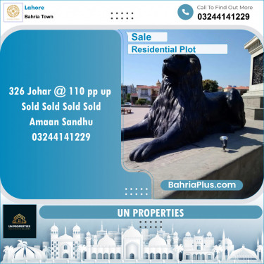 Residential Plot for Sale in Bahria Town, Lahore - (BP-137744)