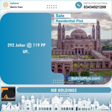 Residential Plot for Sale in Bahria Town, Lahore - (BP-137949)
