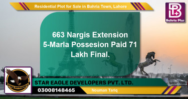 Residential Plot for Sale in Bahria Town, Lahore - (BP-138049)