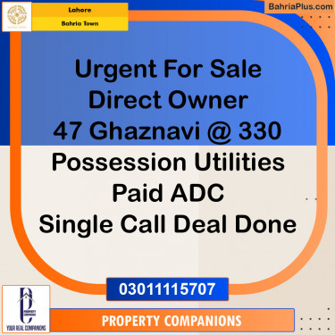 Commercial Plot for Sale in Bahria Town, Lahore - (BP-138151)
