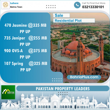 Residential Plot for Sale in Bahria Town, Lahore - (BP-138292)