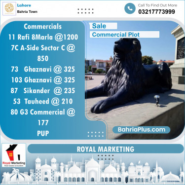 Commercial Plot for Sale in Bahria Town, Lahore - (BP-138397)