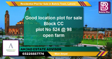 Residential Plot for Sale in Bahria Town, Lahore - (BP-138446)