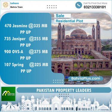 Residential Plot for Sale in Bahria Town, Lahore - (BP-138481)