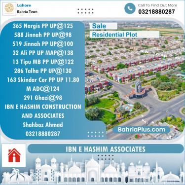 Residential Plot for Sale in Bahria Town, Lahore - (BP-138560)