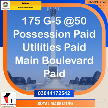 Residential Plot for Sale in Bahria Orchard, Lahore - (BP-138624)