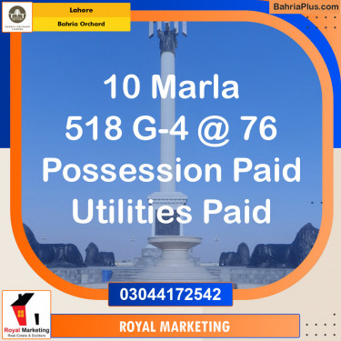 Residential Plot for Sale in Bahria Orchard, Lahore - (BP-138632)