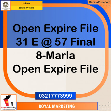 Residential Plot for Sale in Bahria Orchard, Lahore - (BP-138654)