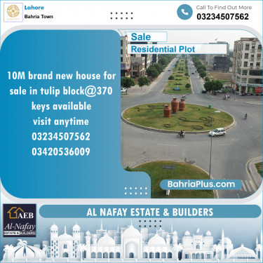 Residential Plot for Sale in Bahria Town, Lahore - (BP-138675)