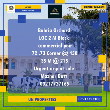 Residential Plot for Sale in Bahria Orchard, Lahore - (BP-138676)