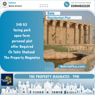 Residential Plot for Sale in Bahria Orchard, Lahore - (BP-138698)