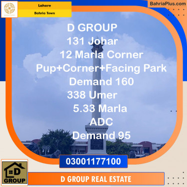 Residential Plot for Sale in Bahria Town, Lahore - (BP-138743)