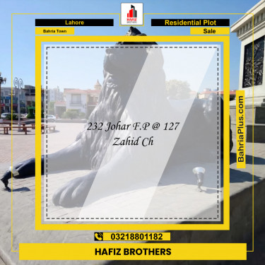 Residential Plot for Sale in Bahria Town, Lahore - (BP-138791)