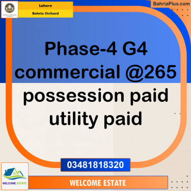 Commercial Plot for Sale in Bahria Orchard, Lahore - (BP-138811)