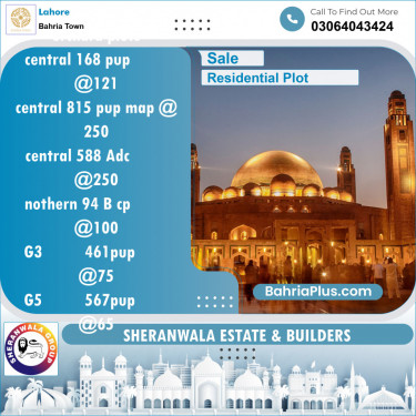 Residential Plot for Sale in Bahria Town, Lahore - (BP-138857)
