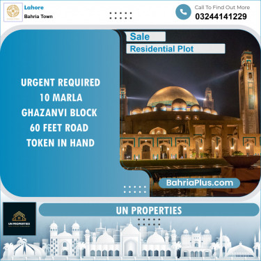 Residential Plot for Sale in Bahria Town, Lahore - (BP-138941)