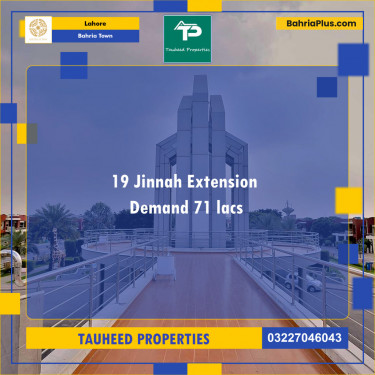 Residential Plot for Sale in Bahria Town, Lahore - (BP-138989)