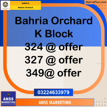 Residential Plot for Sale in Bahria Orchard, Lahore - (BP-139043)