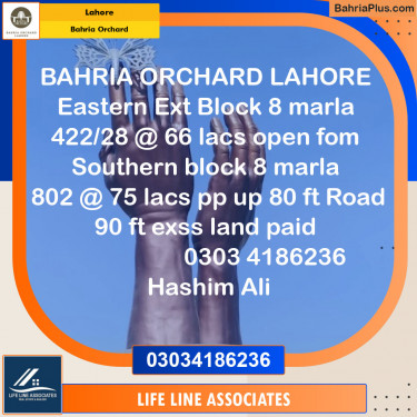 Residential Plot for Sale in Bahria Orchard, Lahore - (BP-139058)