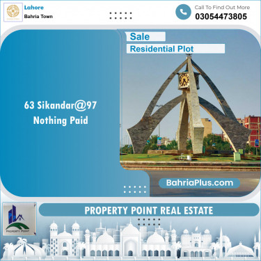 Residential Plot for Sale in Bahria Town, Lahore - (BP-139102)