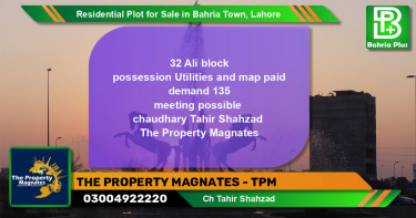 Residential Plot for Sale in Bahria Town, Lahore - (BP-139170)