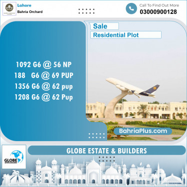 Residential Plot for Sale in Phase 4 - G6 Block -  Bahria Orchard, Lahore - (BP-139216)
