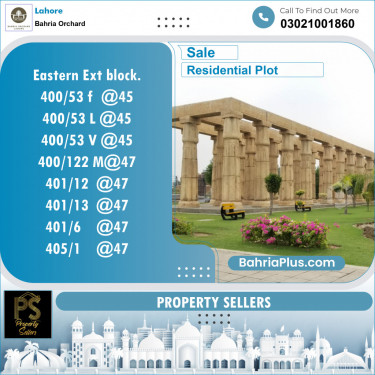 Residential Plot for Sale in Bahria Orchard, Lahore - (BP-139258)