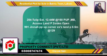 Residential Plot for Sale in Bahria Town, Lahore - (BP-139333)