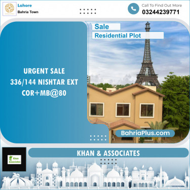 Residential Plot for Sale in Bahria Town, Lahore - (BP-139342)
