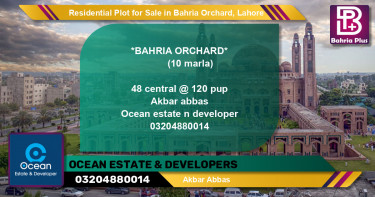 Residential Plot for Sale in Bahria Orchard, Lahore - (BP-139357)