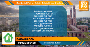 Residential Plot for Sale in Bahria Orchard, Lahore - (BP-139384)