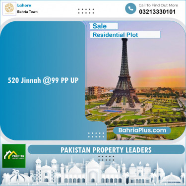 Residential Plot for Sale in Bahria Town, Lahore - (BP-139442)