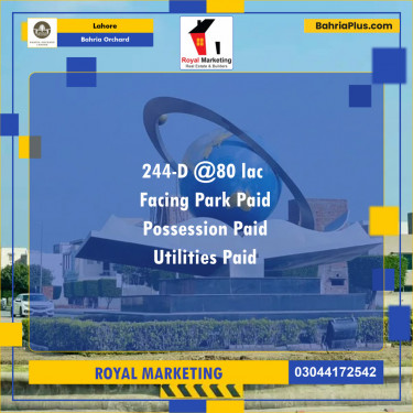 Residential Plot for Sale in Bahria Orchard, Lahore - (BP-139749)