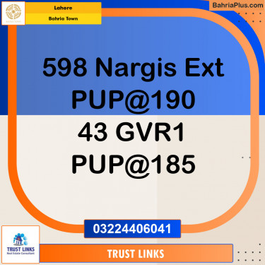 Residential Plot for Sale in Bahria Town, Lahore - (BP-139822)
