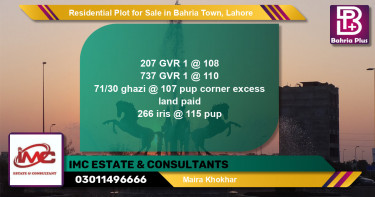 Residential Plot for Sale in Golf Phase 1 -  Bahria Town, Lahore - (BP-139826)