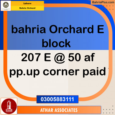 Residential Plot for Sale in Bahria Orchard, Lahore - (BP-139890)