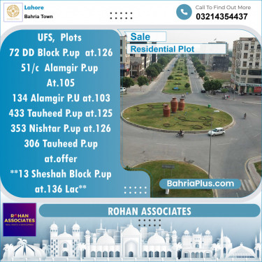 Residential Plot for Sale in Bahria Town, Lahore - (BP-139940)