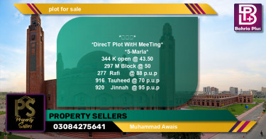 Residential Plot for Sale in Bahria Town, Lahore - (BP-139959)