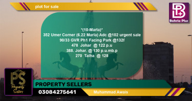 Residential Plot for Sale in Bahria Town, Lahore - (BP-139961)