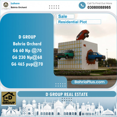 Residential Plot for Sale in Bahria Orchard, Lahore - (BP-139989)