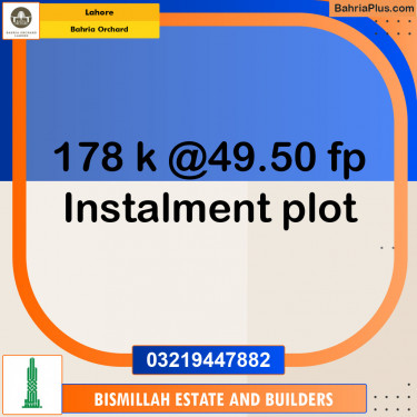 Residential Plot for Sale in Bahria Orchard, Lahore - (BP-140090)