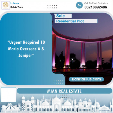 Residential Plot for Sale in Bahria Town, Lahore - (BP-140116)