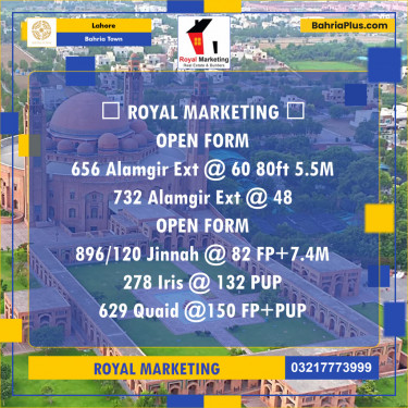 Residential Plot for Sale in Bahria Town, Lahore - (BP-140246)