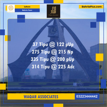 Residential Plot for Sale in Bahria Town, Lahore - (BP-140263)