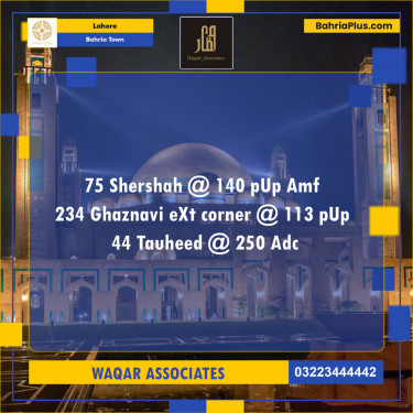 Residential Plot for Sale in Bahria Town, Lahore - (BP-140267)