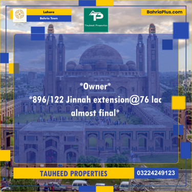 Residential Plot for Sale in Bahria Town, Lahore - (BP-140298)