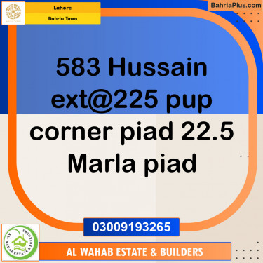 Residential Plot for Sale in Bahria Town, Lahore - (BP-140360)